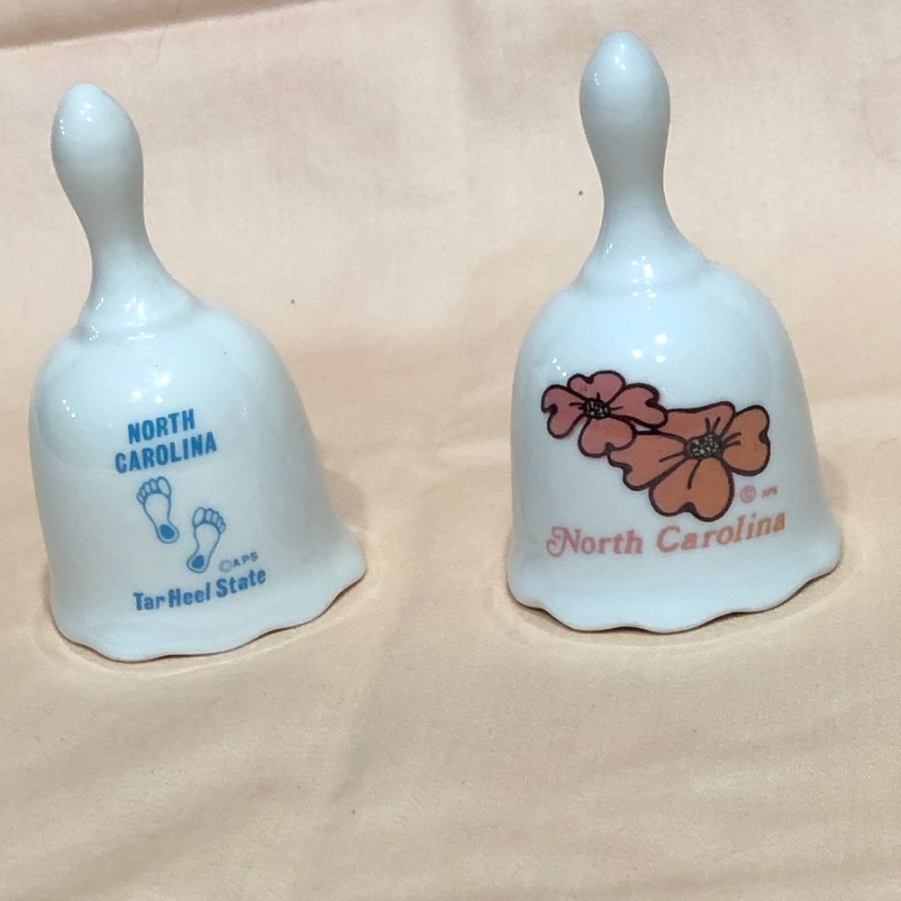 R.O.C. North Carolina Tar Heels Porcelain Bells
